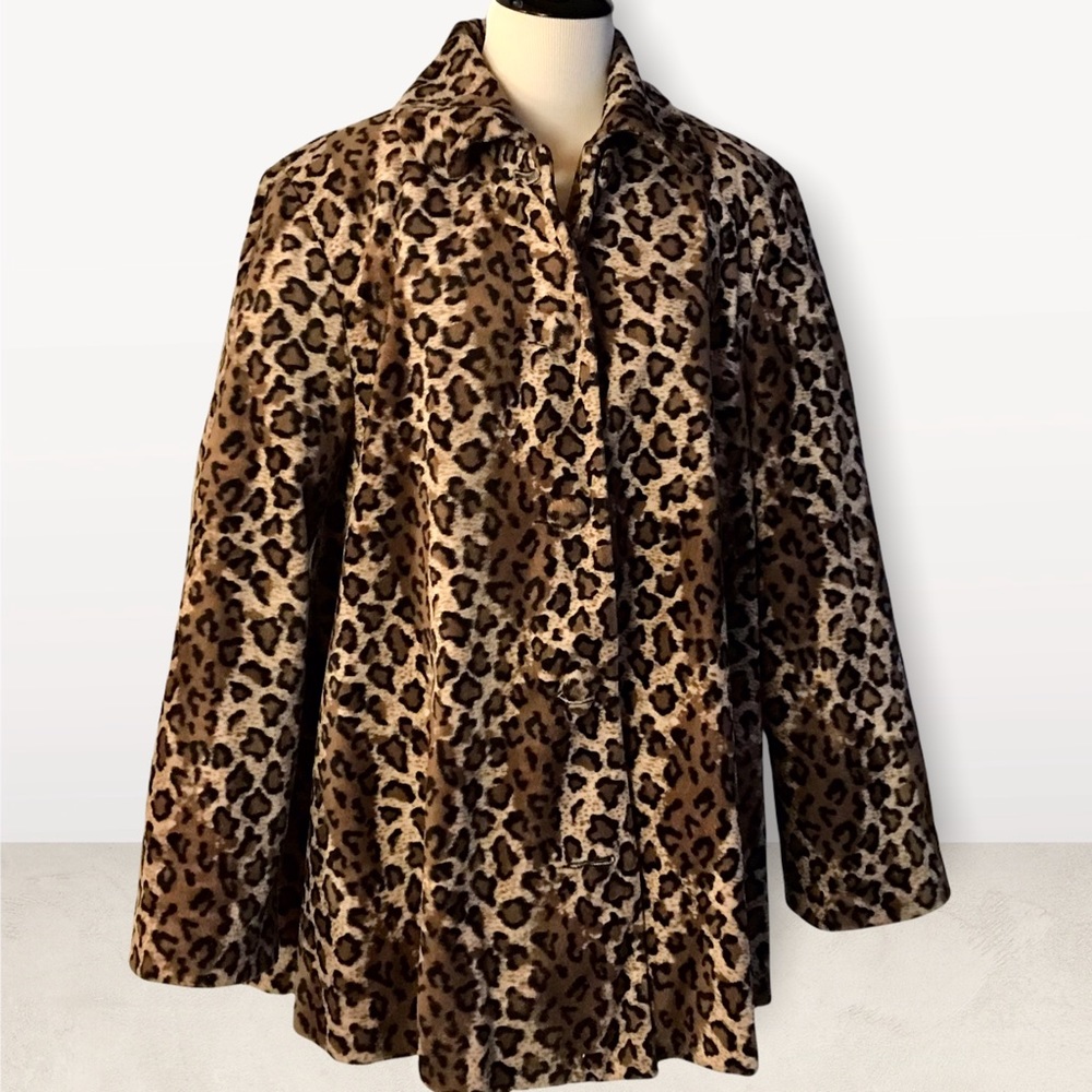 PRICE⬇️ Leopard Pea Coat ✨LIKE NEW✨